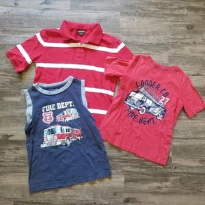 Boys Size 6/7 Fireman Shirt Bundle